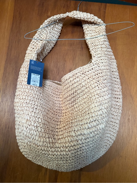 Universal Thread Handbags - Neutral Woven Shoulder Tote Bag - Cream Universal Threads